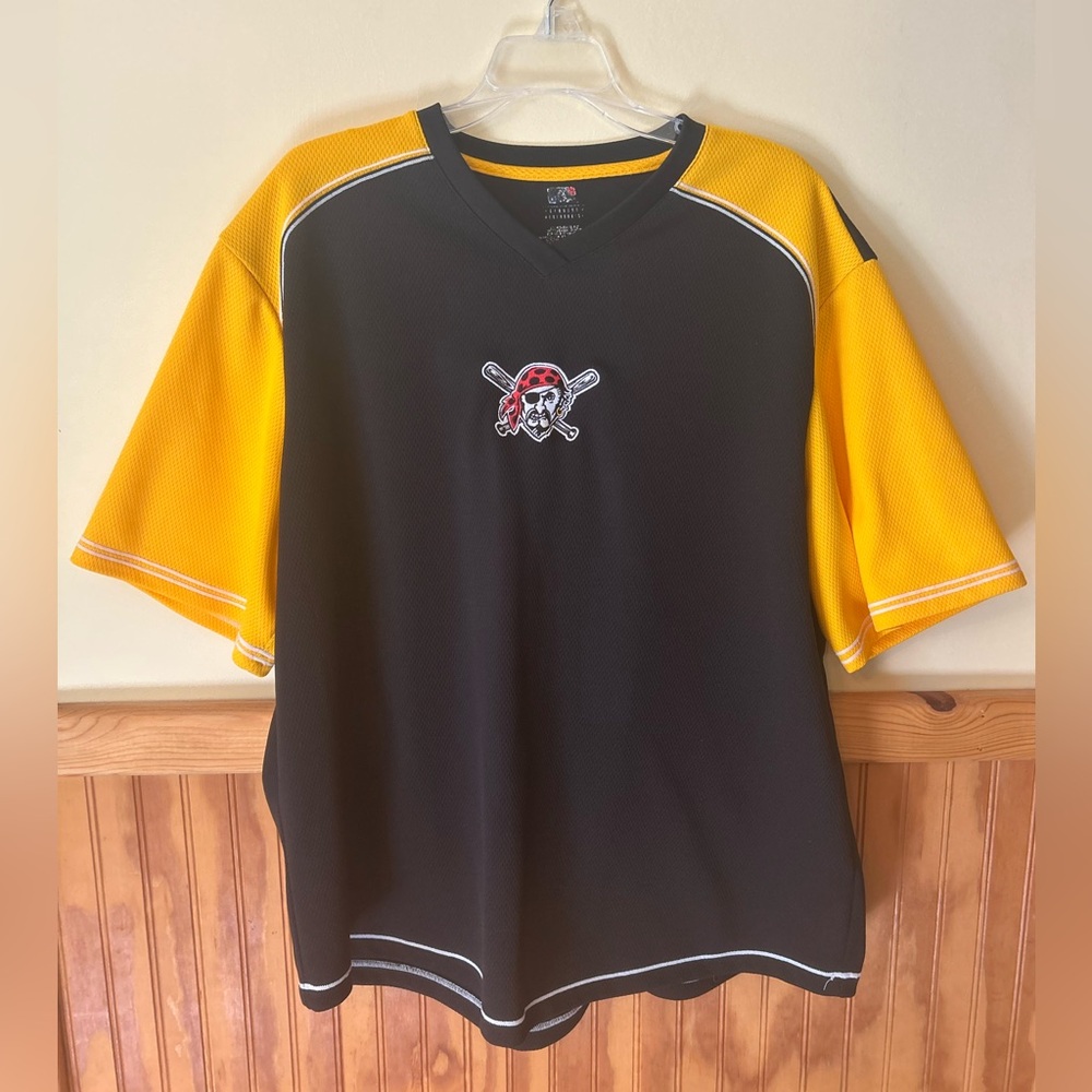 Pittsburgh Pirates Black and Yellow Jersey Shirt